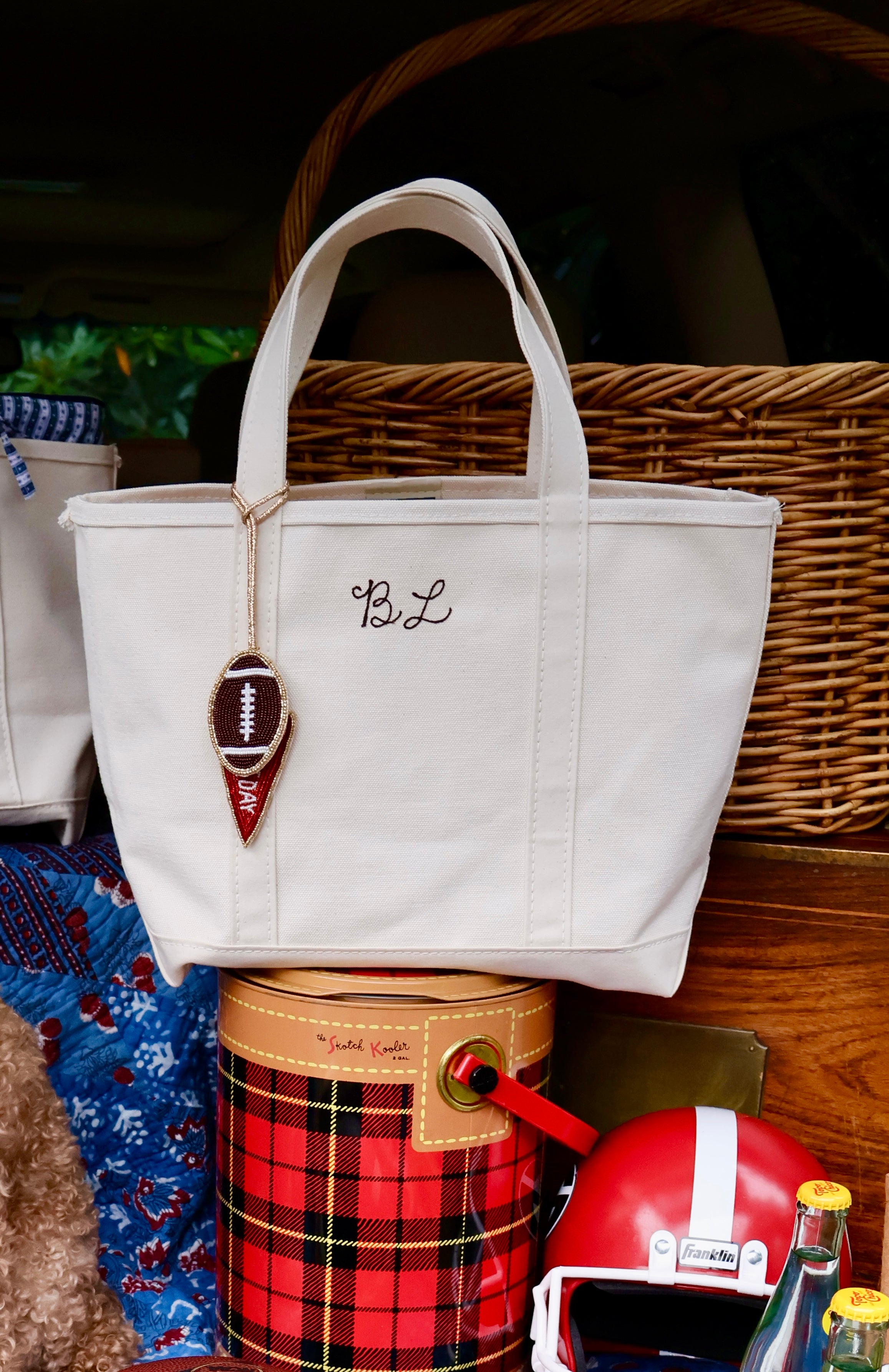 The Game Day Bag Charm in Red