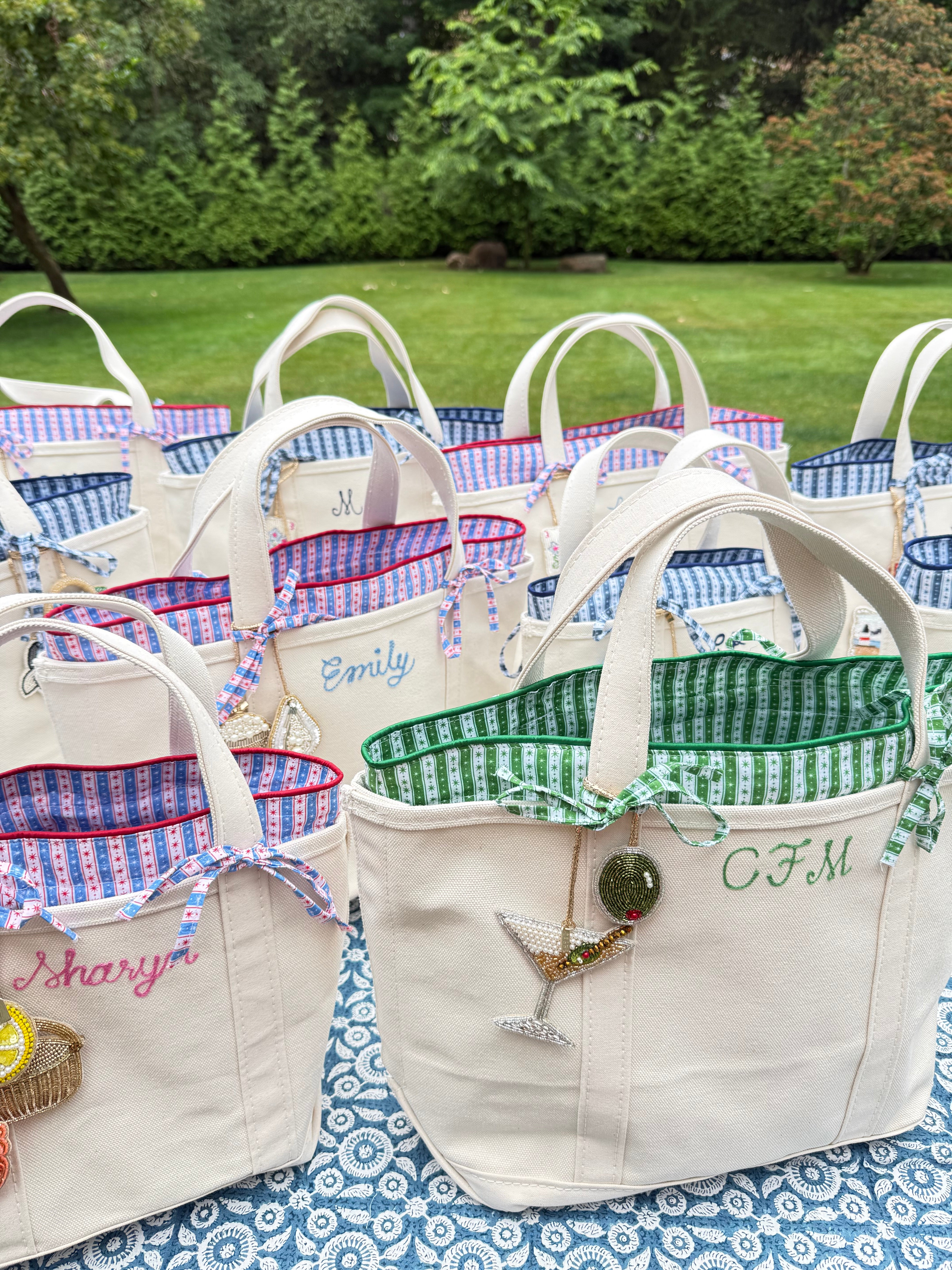 Medium Tote Insert in Green