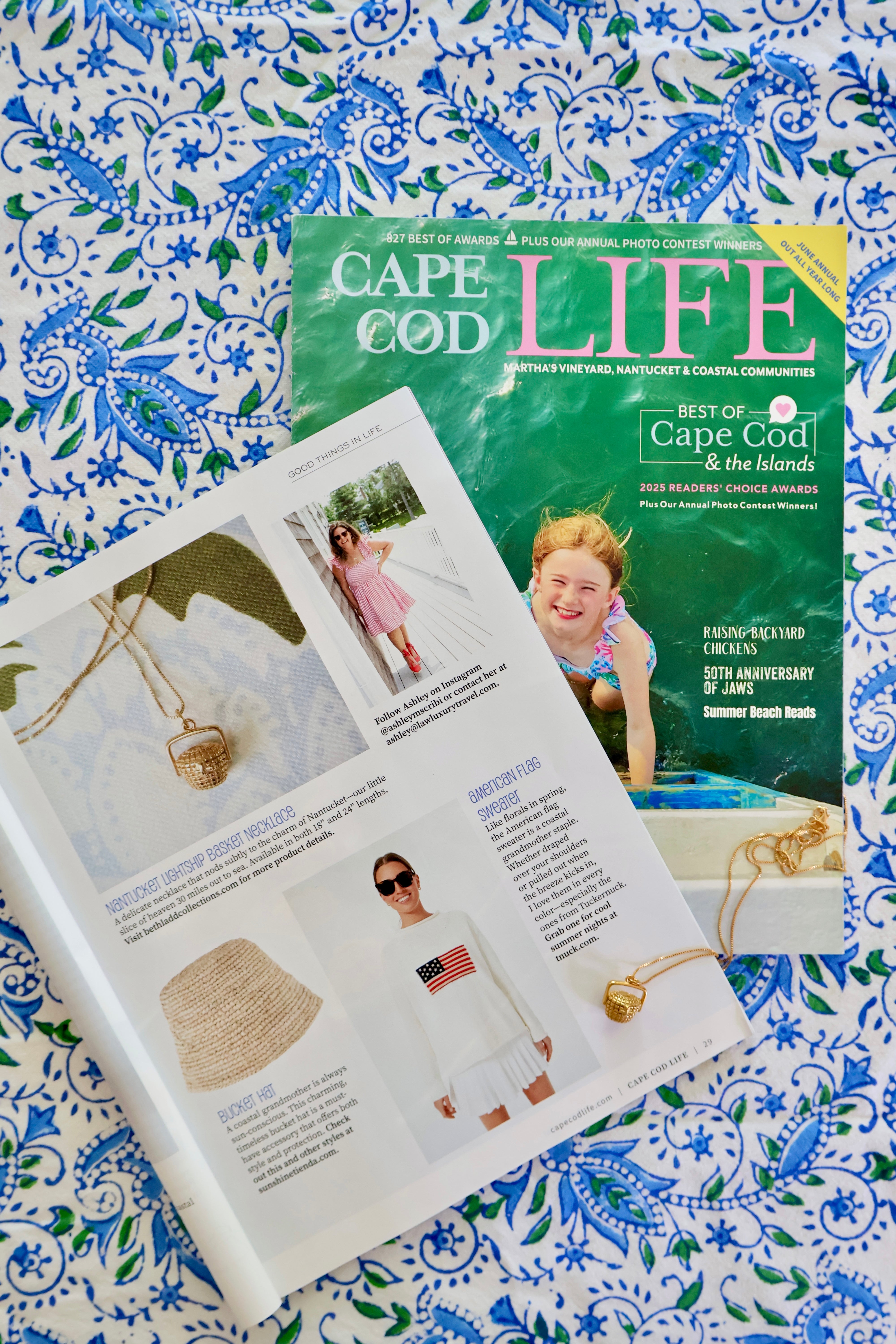 Nantucket Basket Charm + Necklace