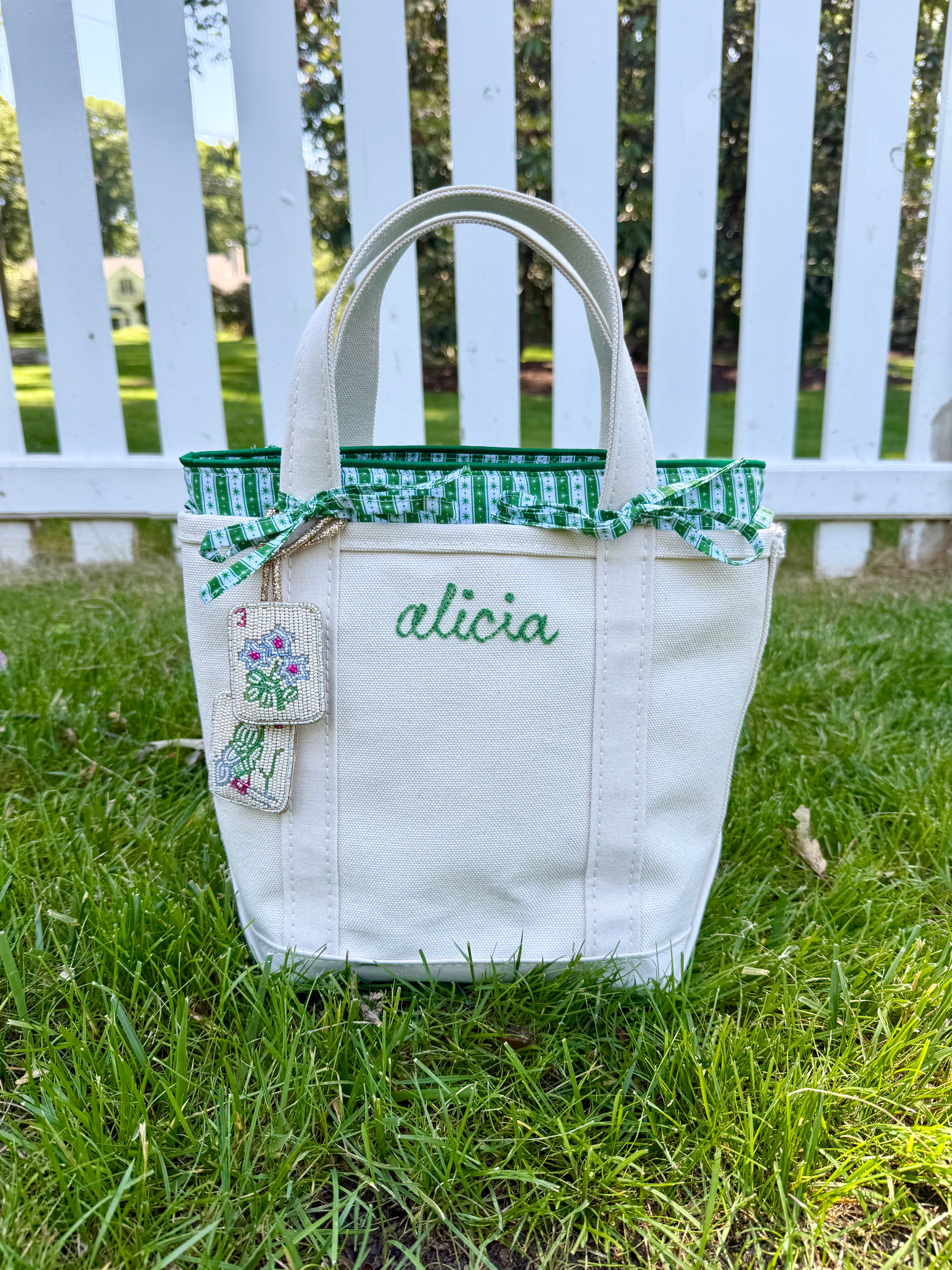 Small Tote Insert in Green