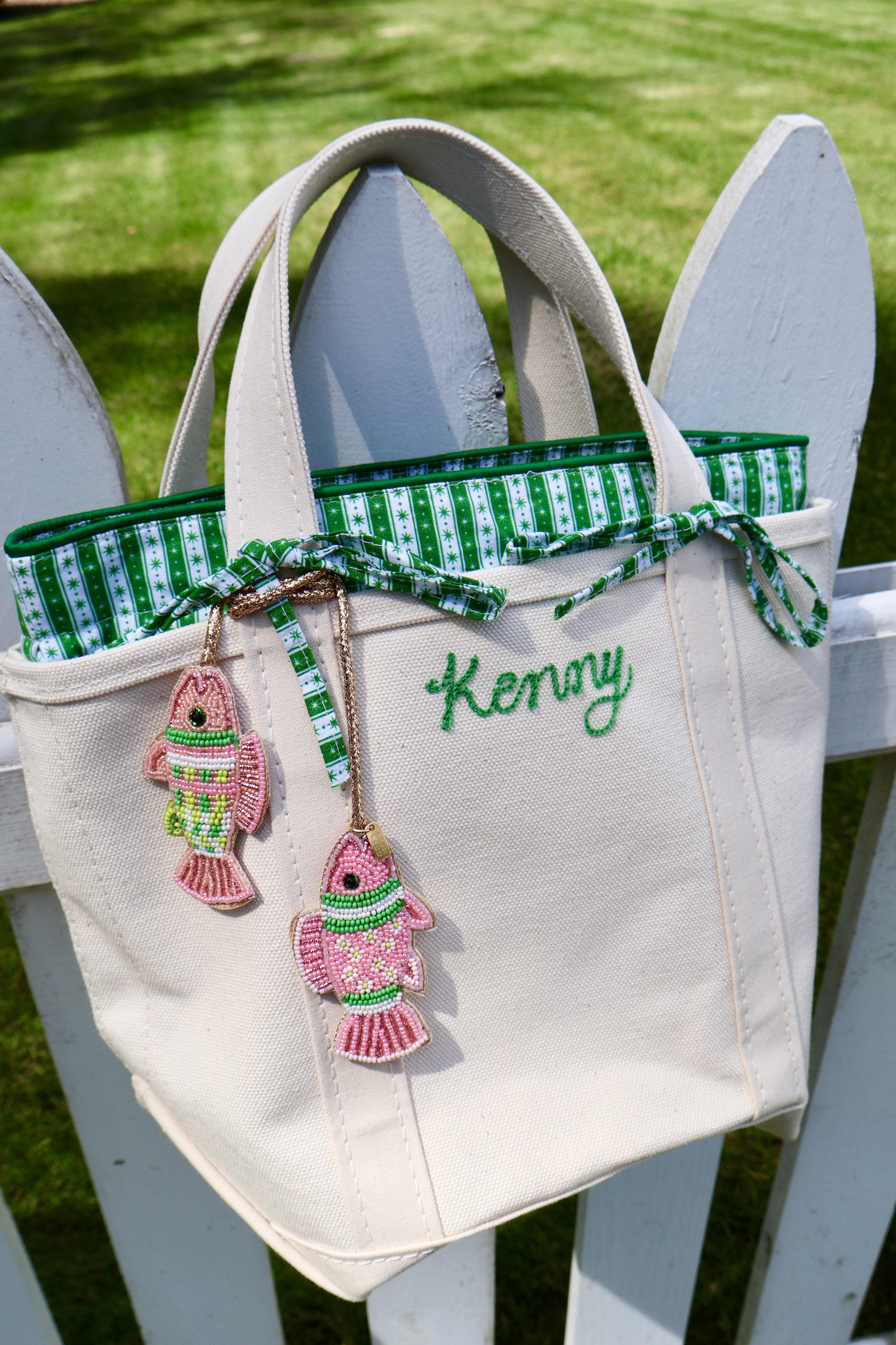 Small Tote Insert in Green