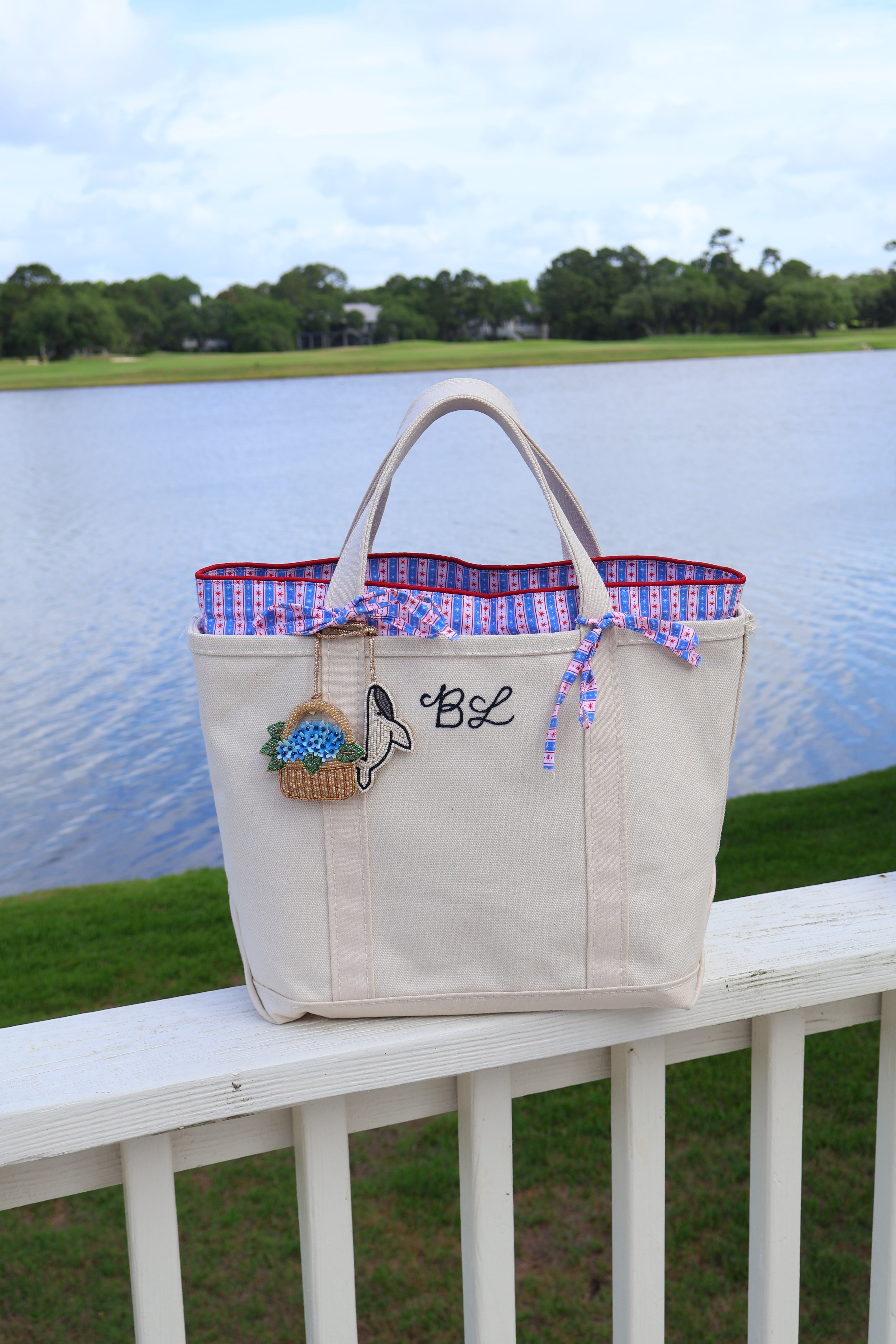 PRE-ORDER: Medium Tote Insert in Red, White and Blue