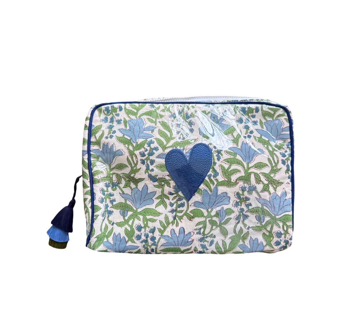 Blue and Green Block Print Custom India Bags