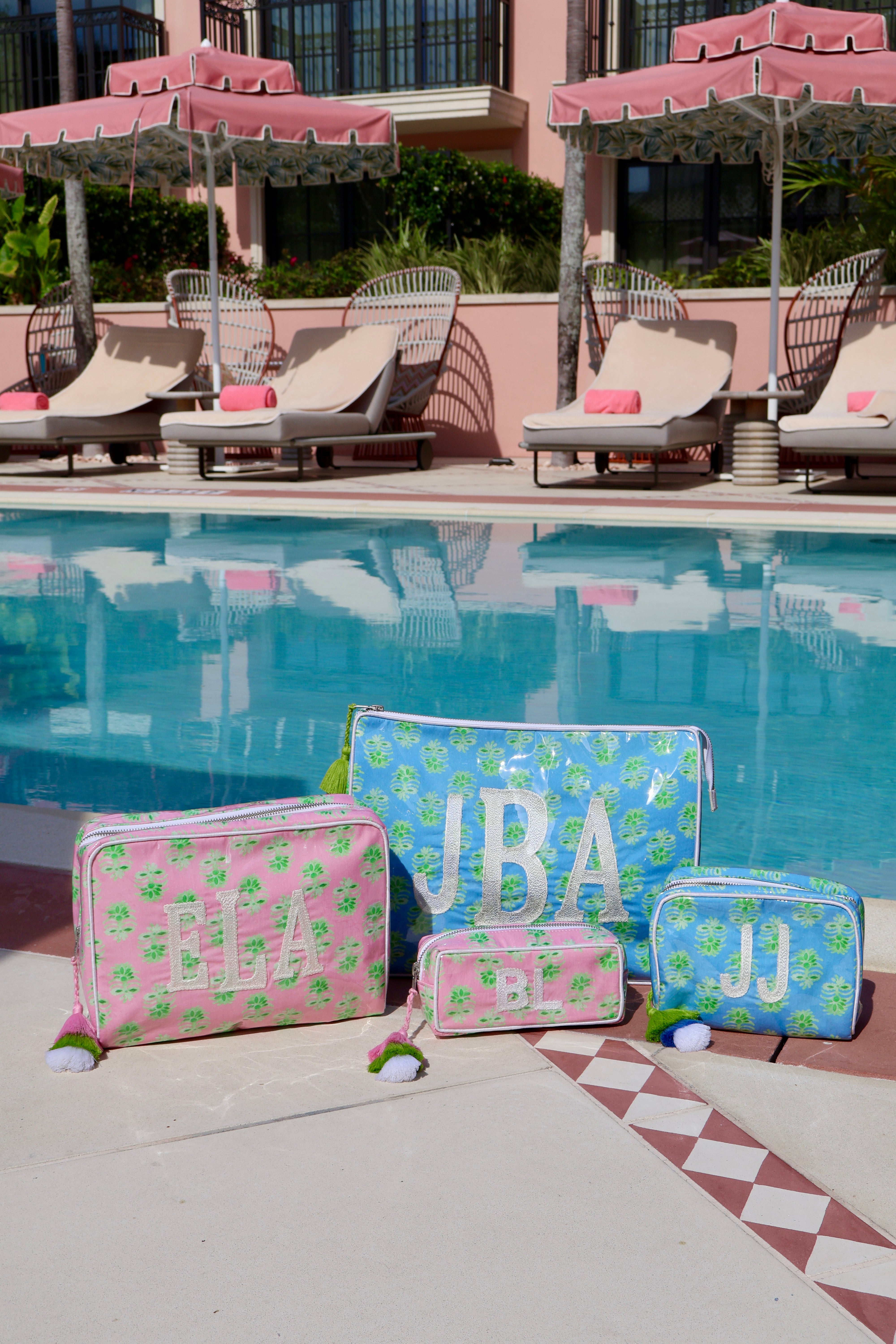 Little Blue Designs Palm Island Custom India Bags