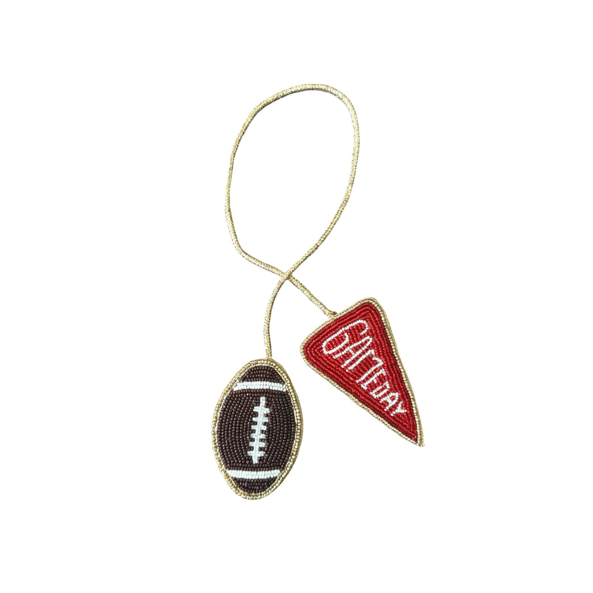 The Game Day Bag Charm in Red