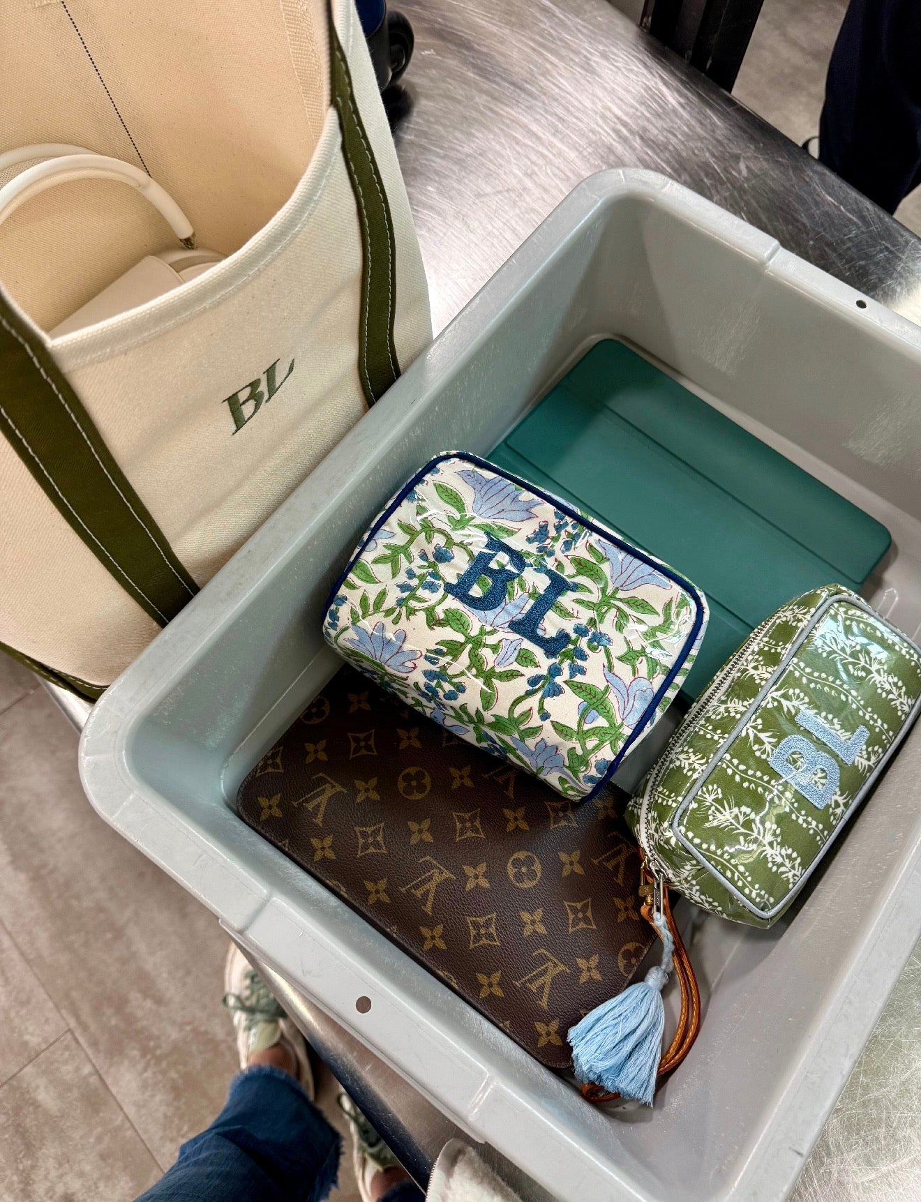 Blue and Green Block Print Custom India Bags