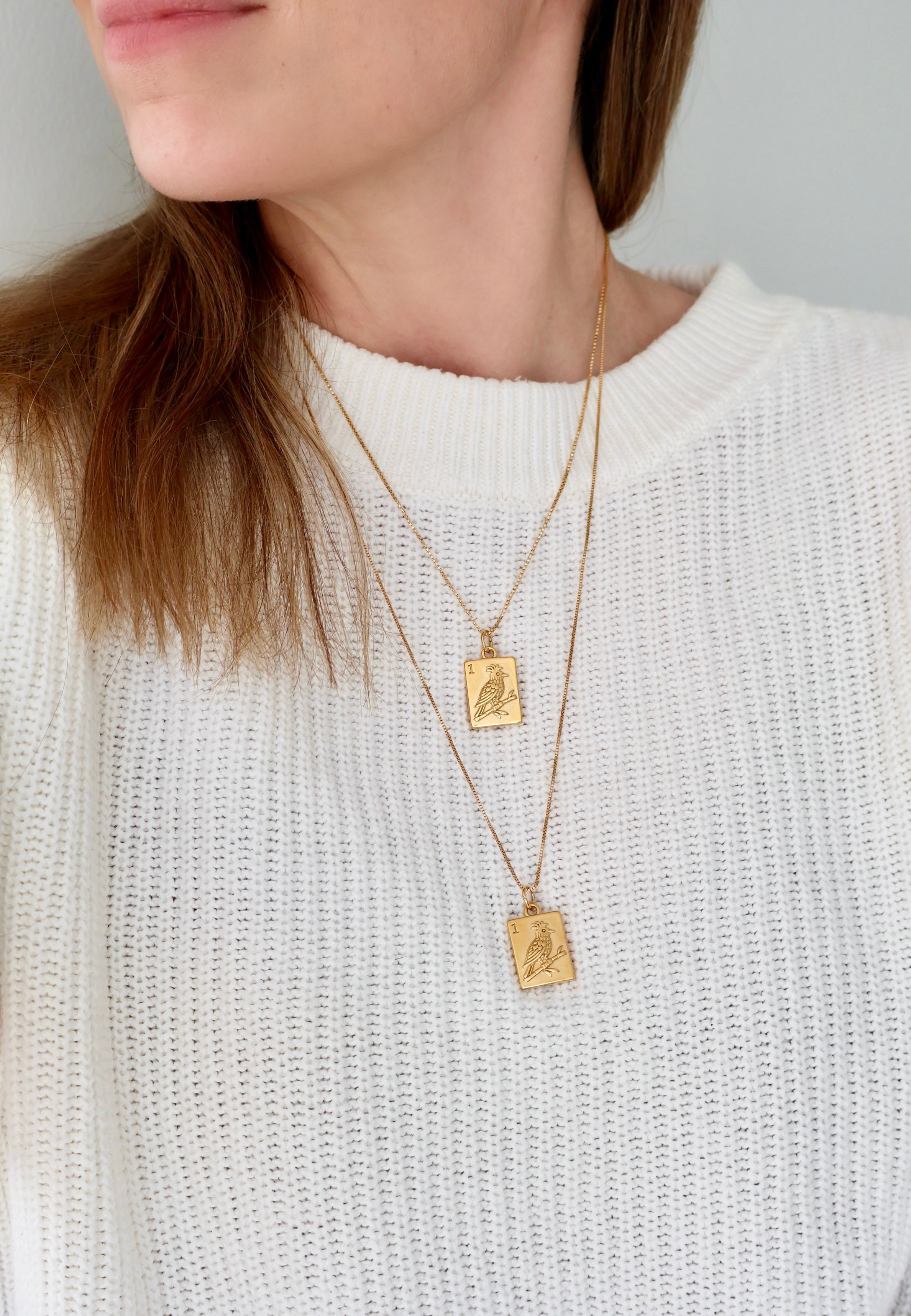 Birdie Bam Mahjong Charm + Necklace