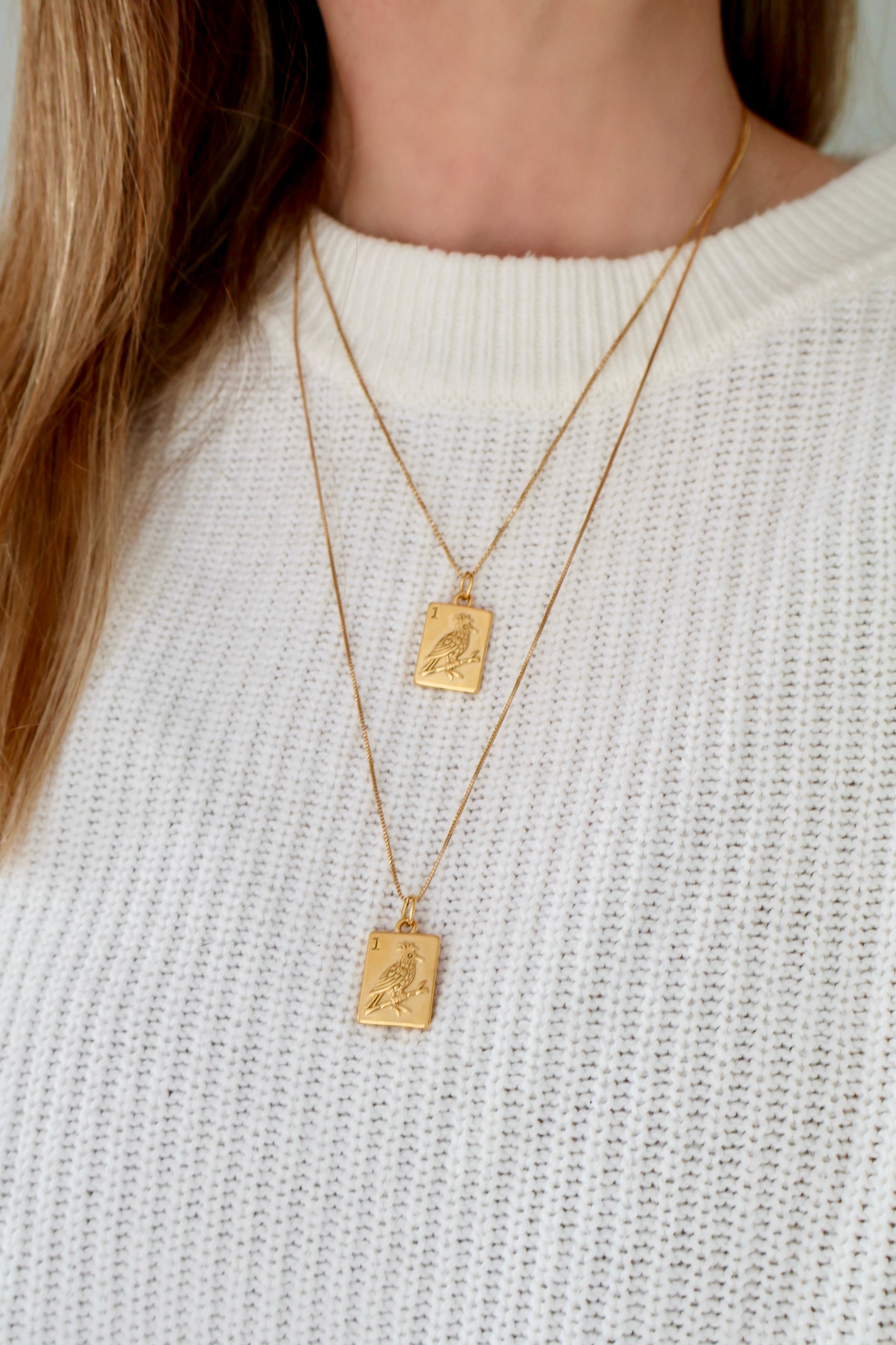 Birdie Bam Mahjong Charm + Necklace