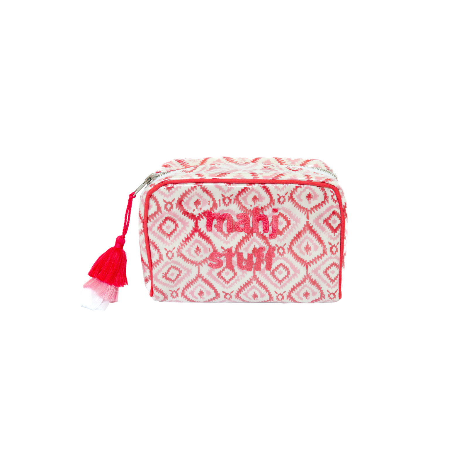 The Midi India Bag - Mark Your Mahjong Collab - Red/Pink Ikat - READY TO SHIP!