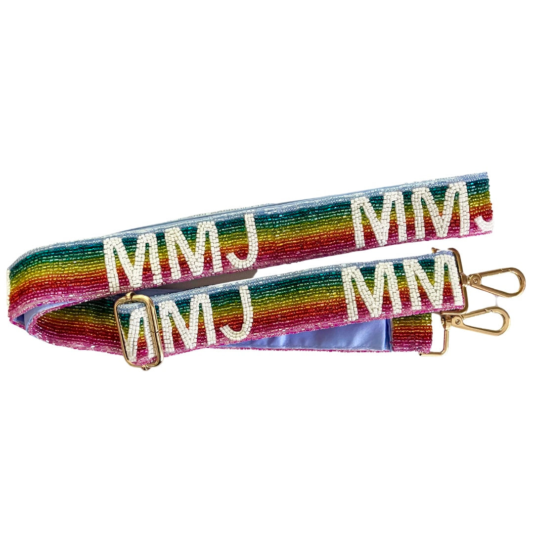 SAMPLE Clip On Purse Strap with Monogram MMJ