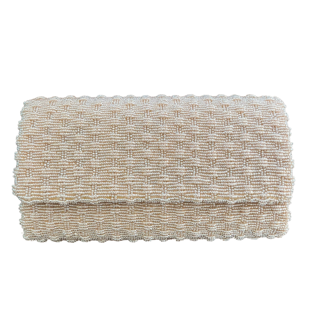 SAMPLE Basketweave Bag in Nude