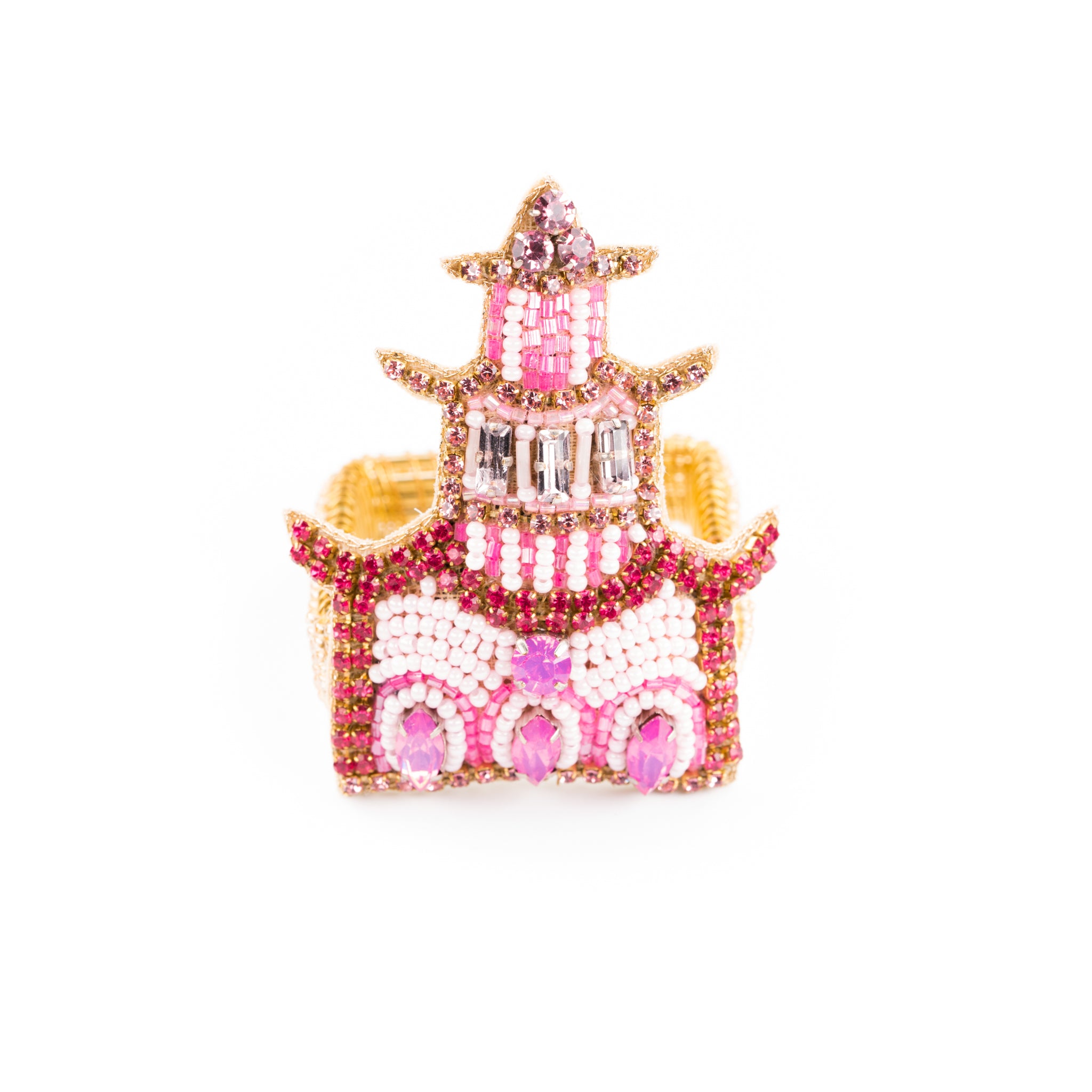 Pink Pagoda Napkin Ring