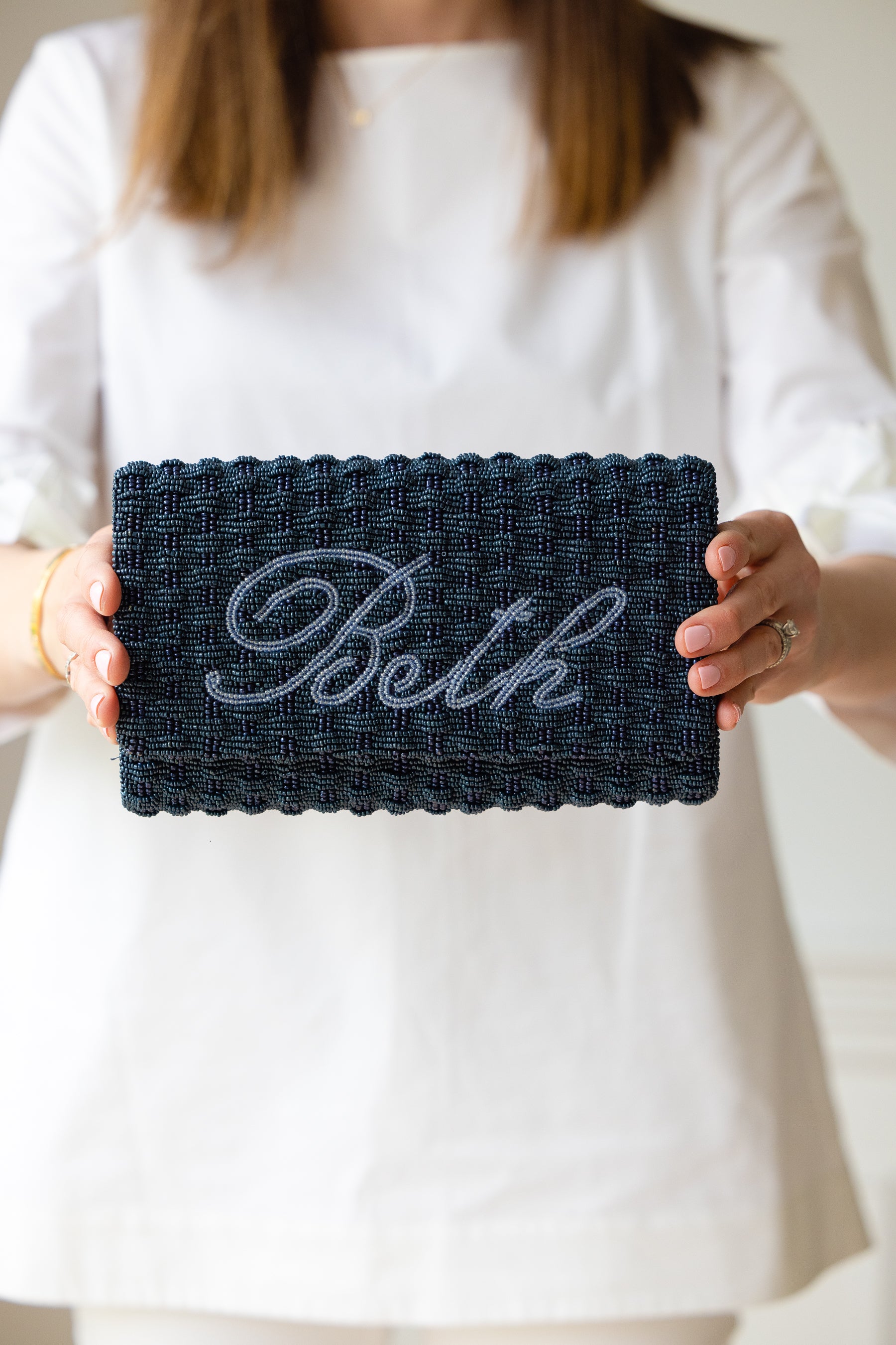 Custom Basketweave Clutch