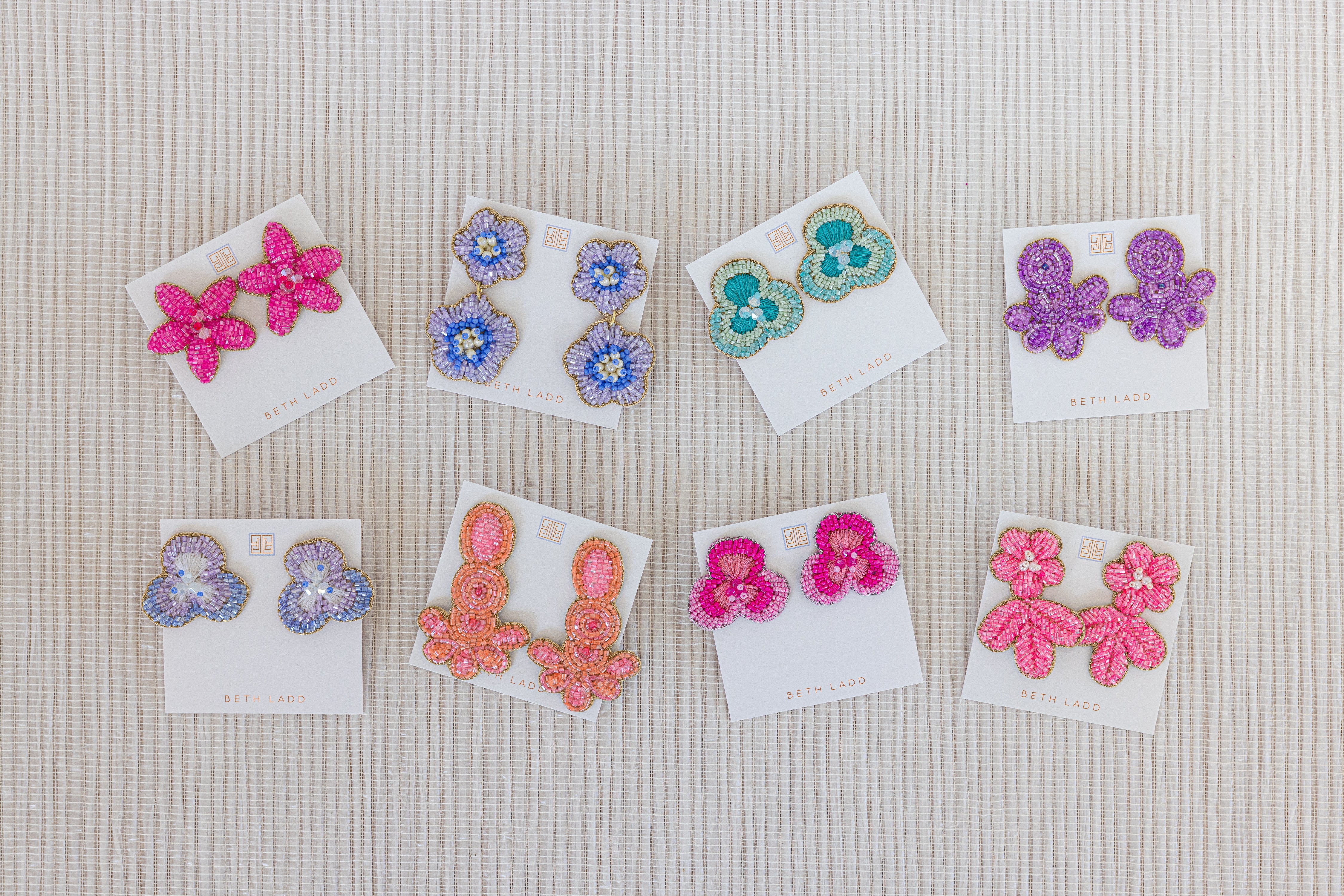 Flower Studs in Turquoise