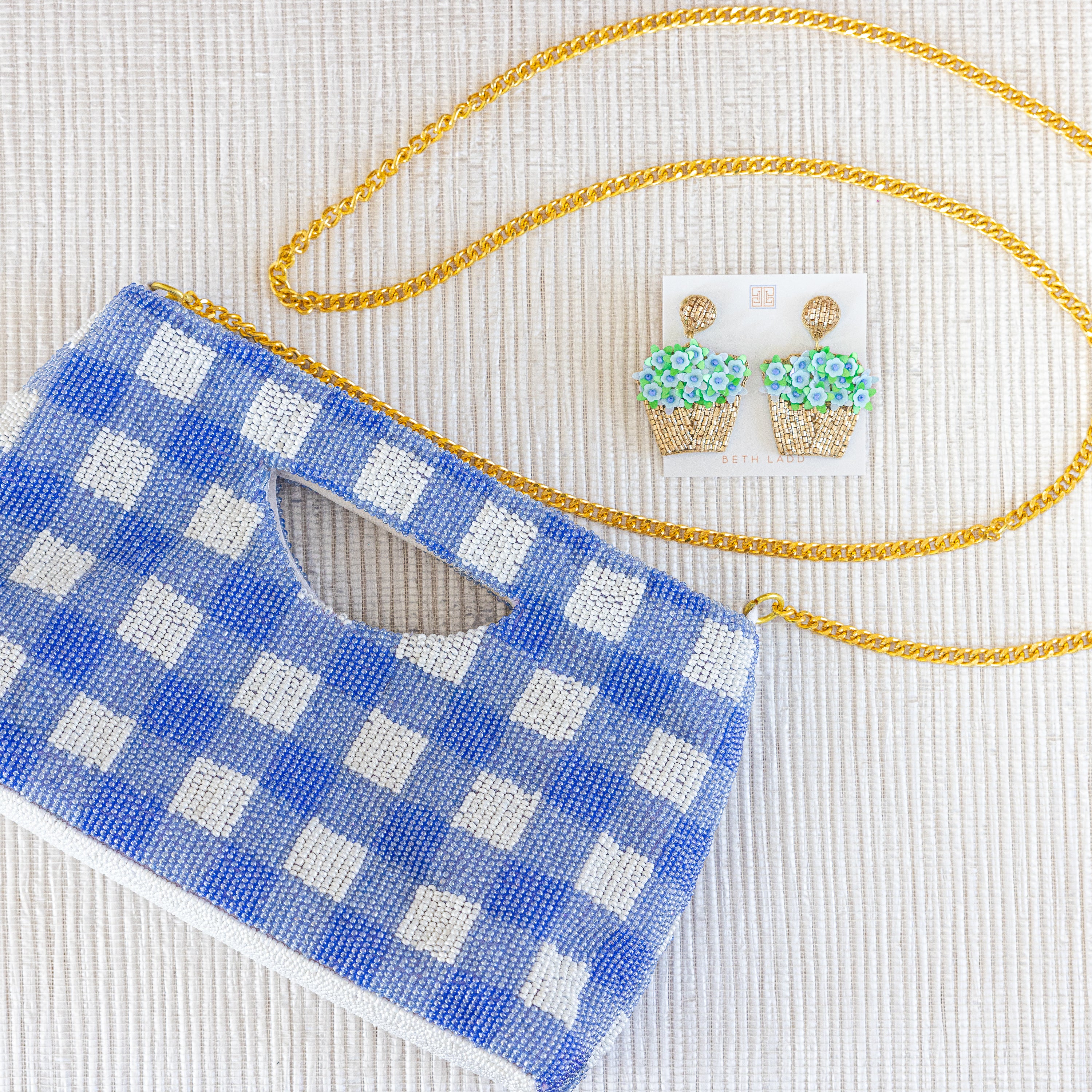 Hydrangea Basket Earrings