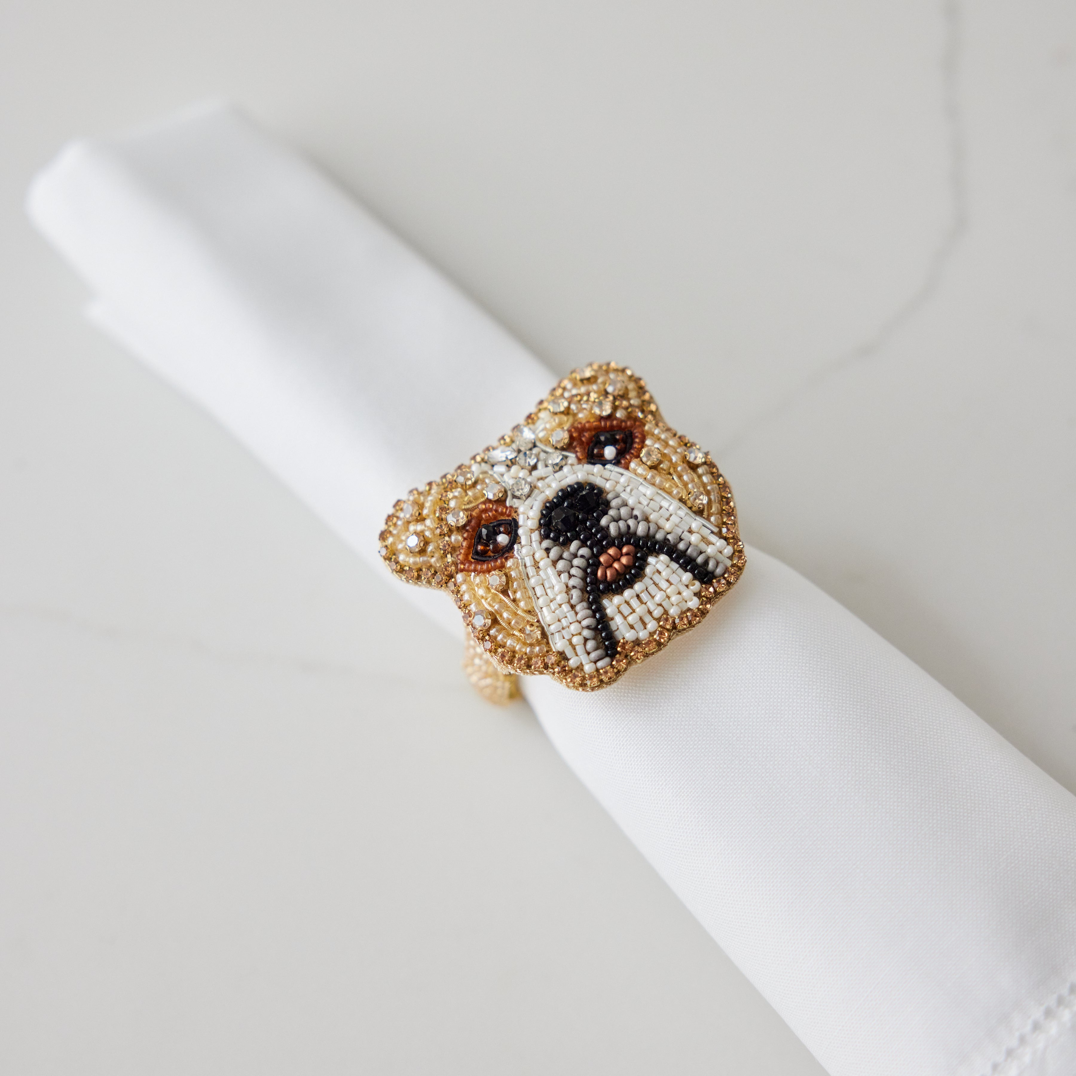 Bulldog Napkin Ring