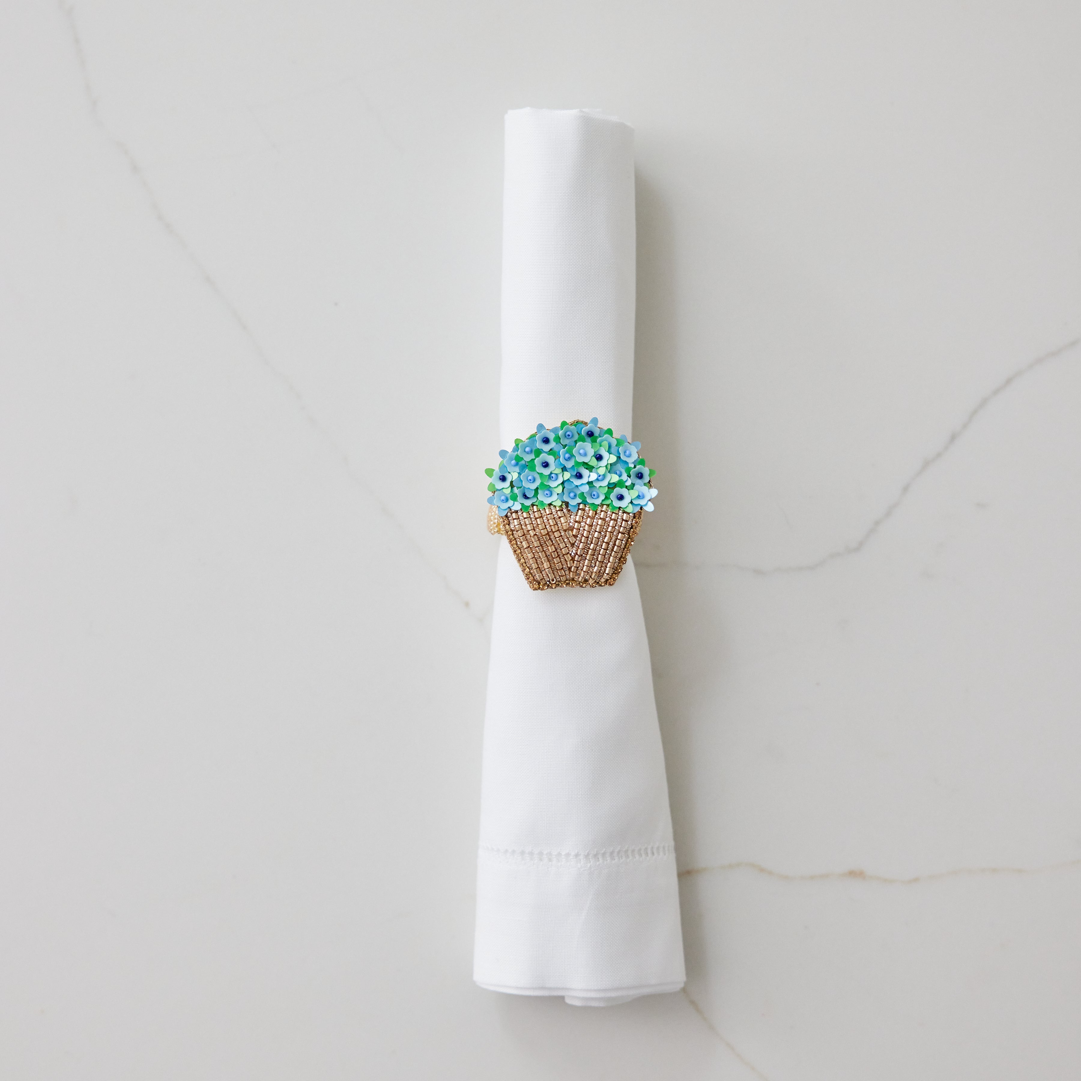 Hydrangea Basket Napkin Ring