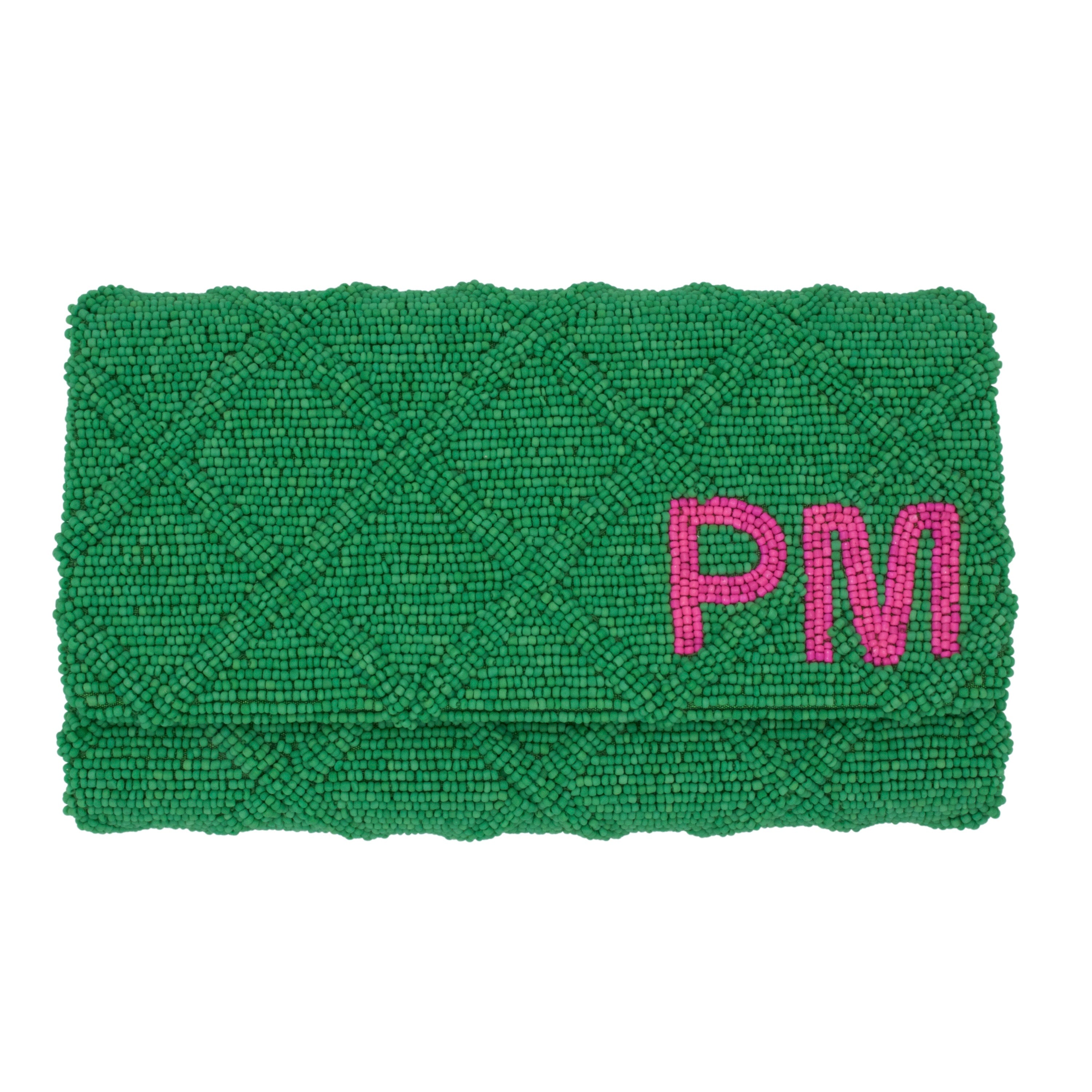 Custom Beaded Clutch - The Preppy Podcast Collab