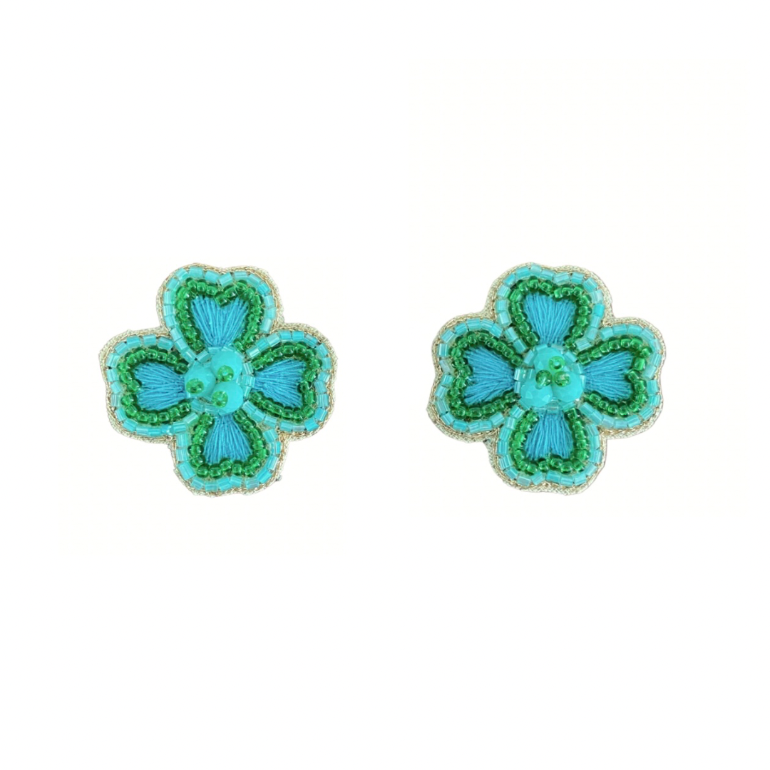 Camilla Studs in Green/Turquoise