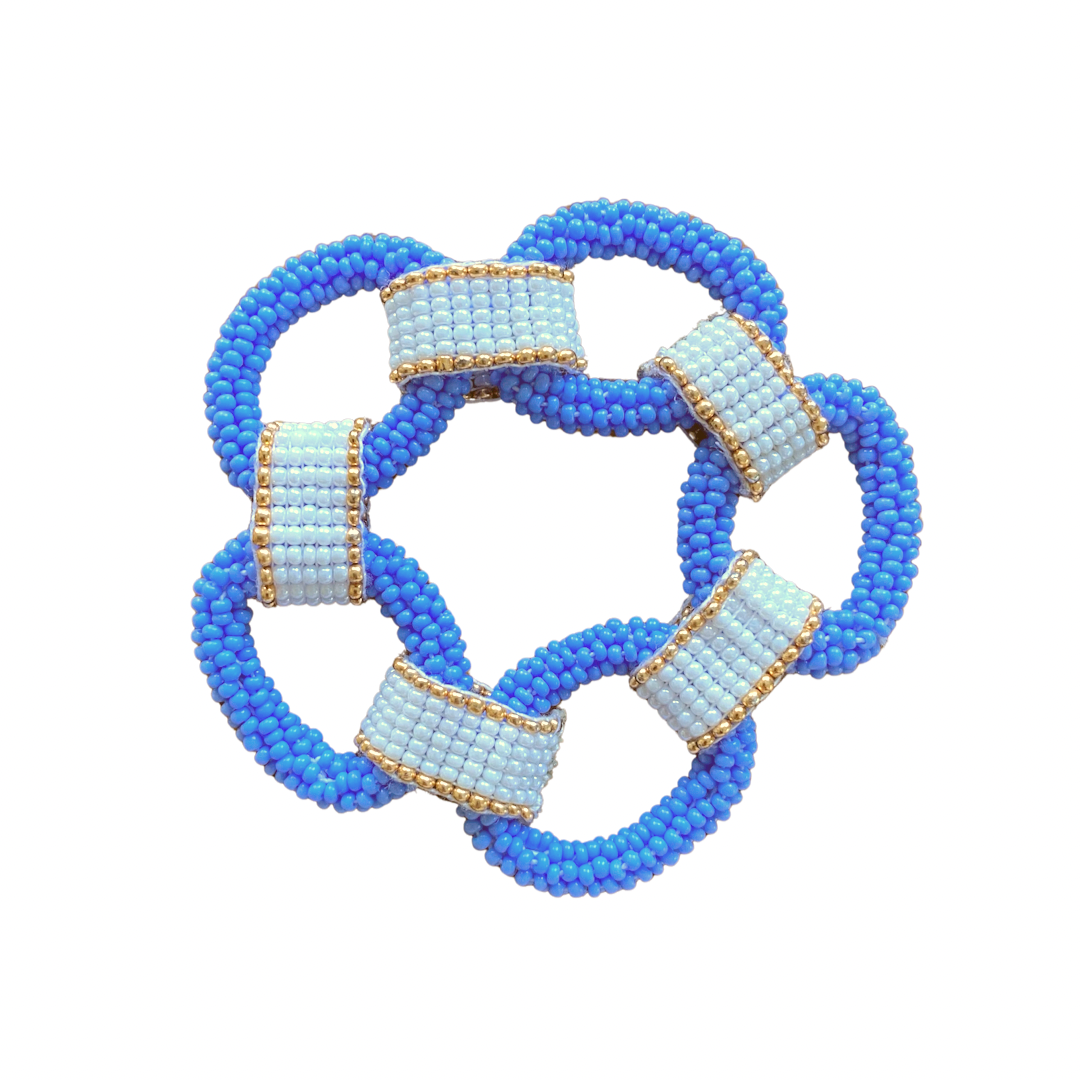 Links Bracelet in Periwinkle Blue