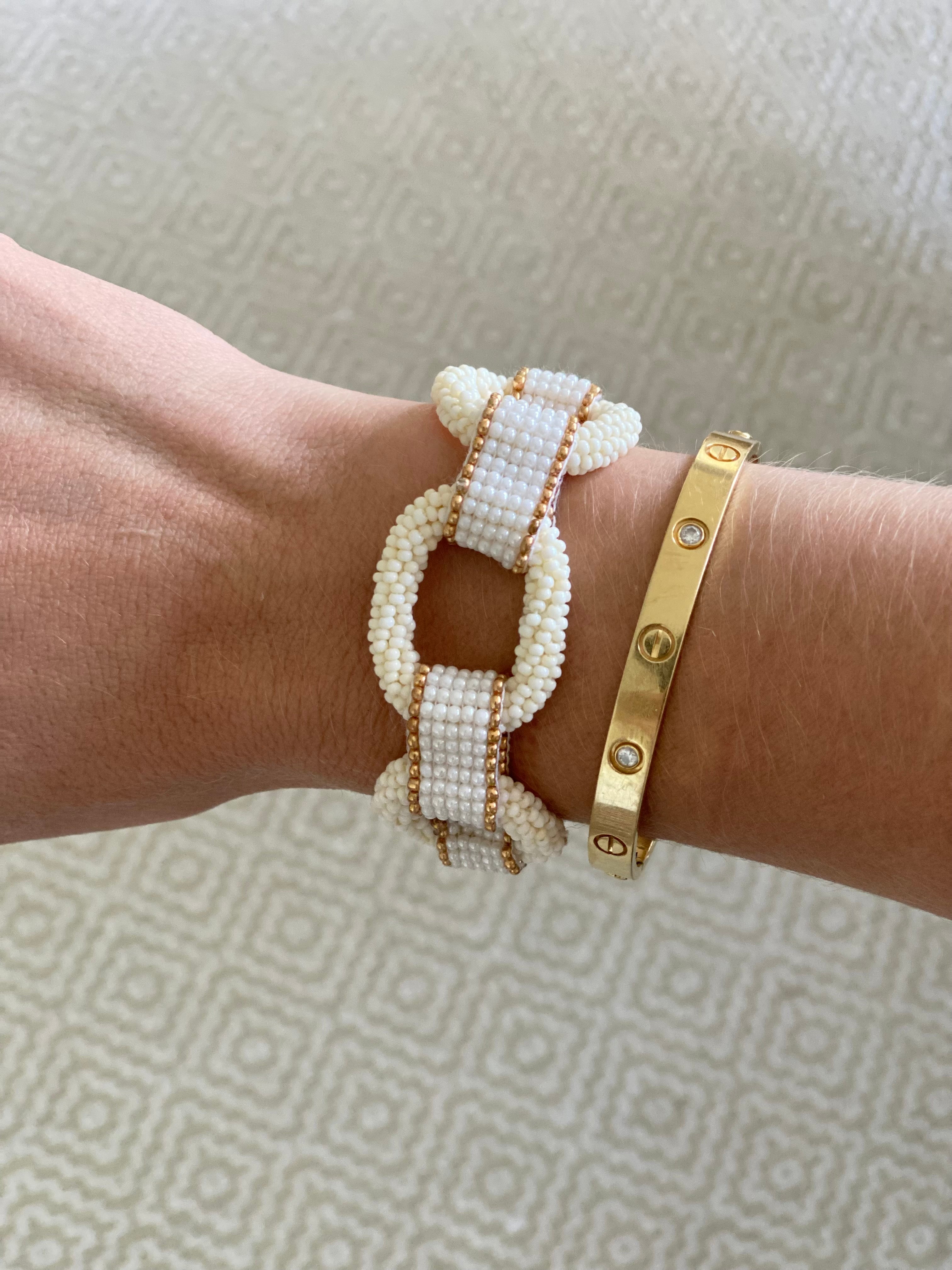 Links Bracelet in Ivory