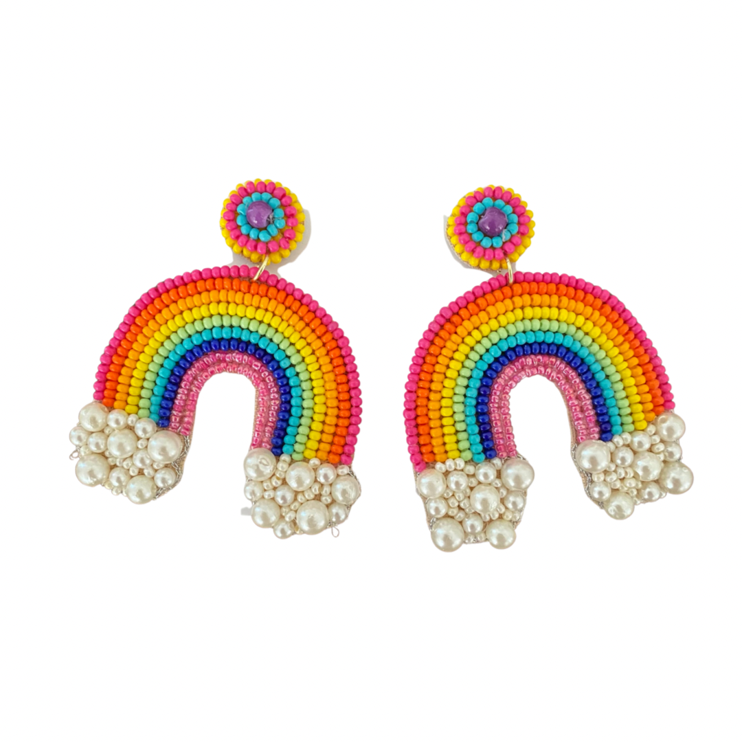Rainbow Pearl Earrings