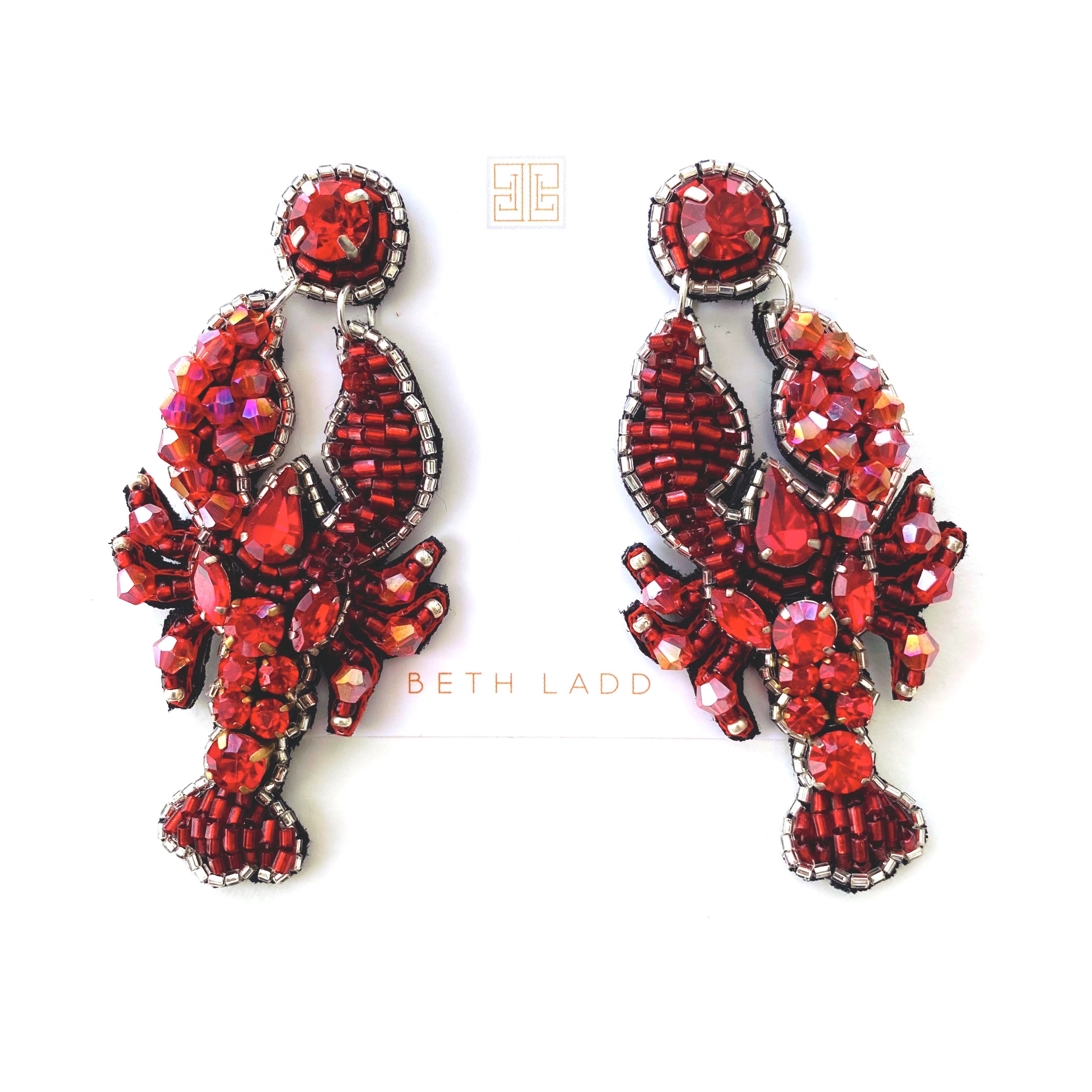 Handmade Lobster Earrings