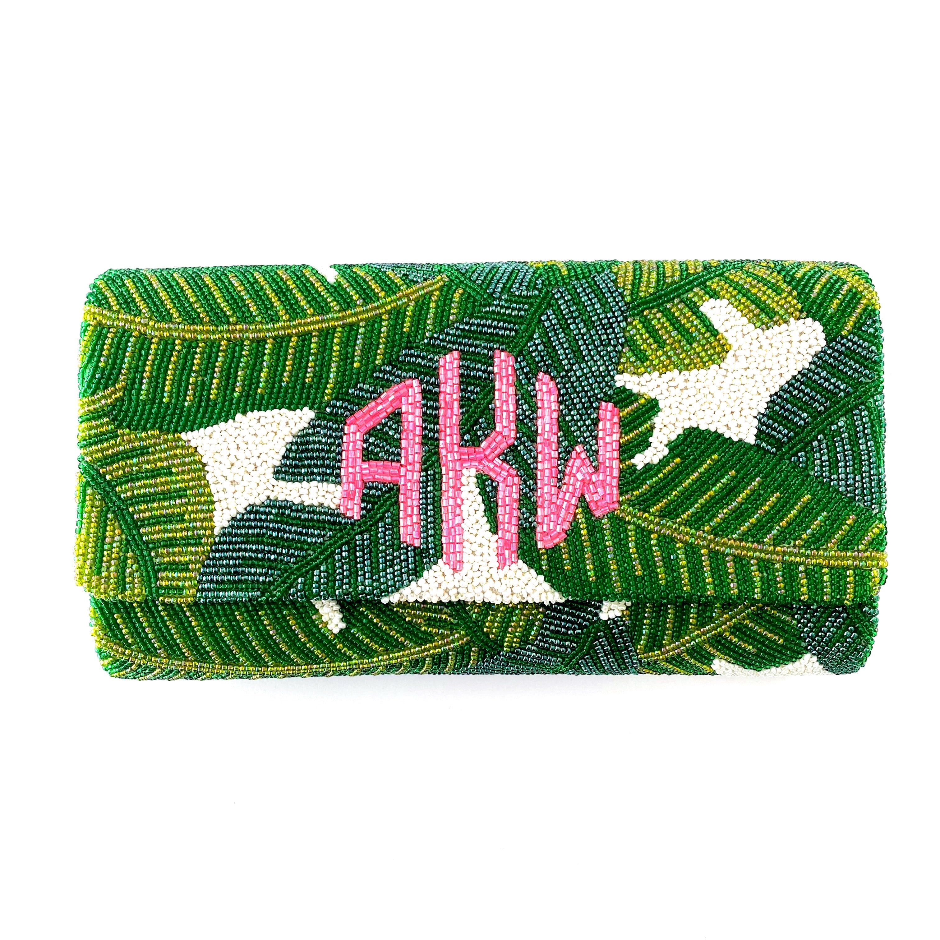 Custom Palm Leaf Clutch - SMALL FOLDOVER STYLE