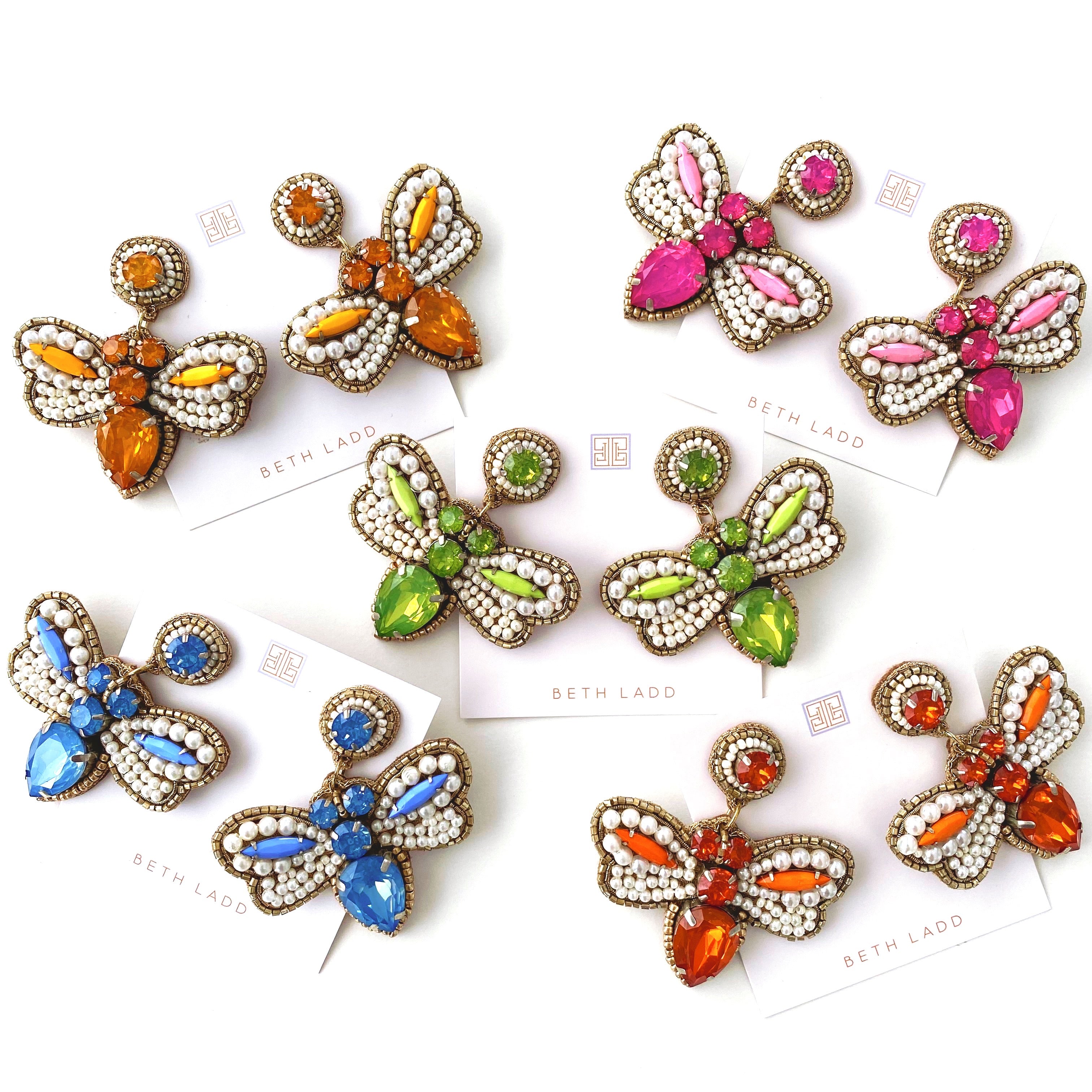 Handmade Dragonfly Earrings - CLICK FOR ALL COLOR OPTIONS