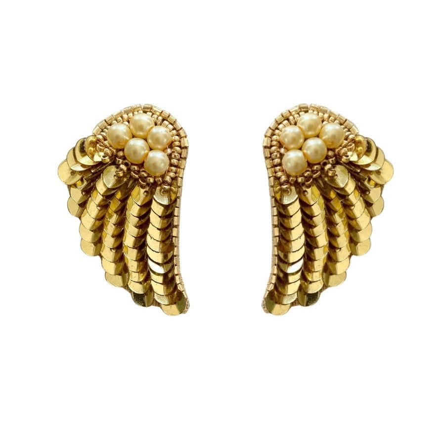 Wing Earrings in Gold
